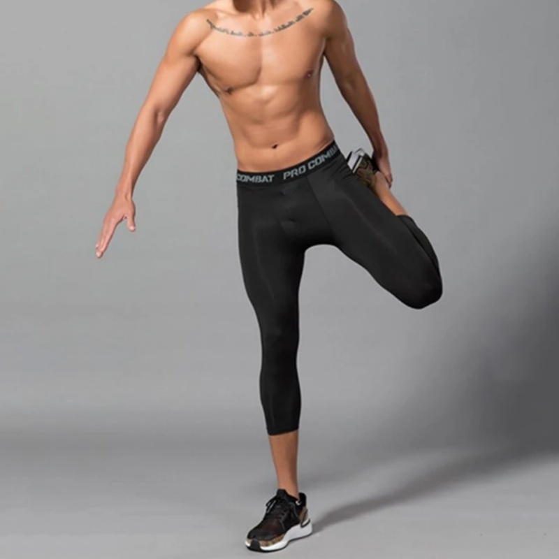Crossfit Victory - Leggings da corsa da uomo ad